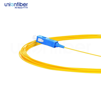 Prix usine Pigtail fibre optique SC monomode APC UPC 0.3dB 0.9mm 2.0mm gaine LSZH PVC FTTH FTTX