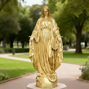 अनुकूलित कांस्य कुंवारी मैरी मूर्ति घर चर्च कांस्य प्रतिमा शिल्प धार्मिक आभूषण - Product Image 1