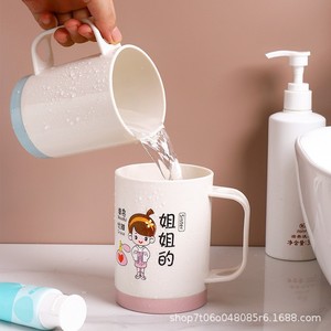 Juego de vasos para cepillos de dientes para padres e hijos, diseño que ahorra espacio para una familia de seis personas, con asa. - Product Image 2