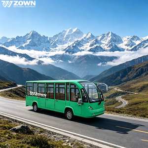 Autobús Turístico Eléctrico de Baja Velocidad en Oferta, Color Personalizado, Autobús de Transporte Abierto o Cerrado para Parques de Atracciones y Campus - Product Image 1