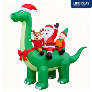 Hot Selling Large Size Christmas Inflatable Santa Snowman <b>Tree</b> with <b>LED</b> <b>Lights</b> Outdoor Garden Yard Decoration Blow up Noel Decor - Product Image 4