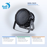 Projecteur LED Bluemoon 200W IP65 Par 54 LED RGBW avec fonction macro intégrée DMX512 pour discothèques, théâtres, locations, fêtes et bars