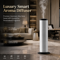 Fabricant de diffuseurs d'arômes intelligents OEM/ODM, diffuseur d'huiles essentielles en aluminium de qualité supérieure, Bluetooth/WiFi, logo personnalisé disponible