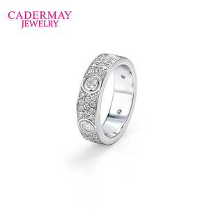 S925 Sterling Silver Starry Sky Ring 6mm Wide Micro Set Round Geometric Unisex Everyday Wear Jewelry - Product Image 3