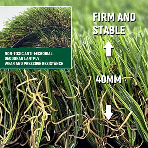 <span class=keywords><strong>Gazon</strong></span> artificiel naturel de 40 mm, tapis vert pour l'aménagement paysager, les terrains de jeux et l'utilisation en extérieur - Product Image 2