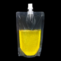 LT Eco Friendly Recyclable Flip Cap 30ml Café Transparent Pochettes en plastique transparent Stand up Spout Pouch Bag Packaging with Nozzle
