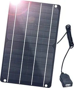 ミニEtfeソーラーパネルUsb携帯電話ソーラー充電器ポータブル5w 10w 15w 20w 35w 40 w5v屋外ハイキングキャンプバックパック