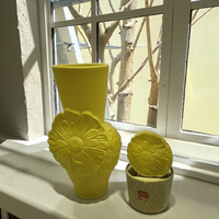 Vase à Fleurs en Céramique Moderne Simple, Arrangement de Petites Marguerites pour Chambre à Coucher, Salon, Bureau, Décoration