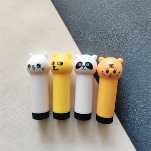 <span class=keywords><strong>P</strong></span>-LAN Lager 100 Stück Gelb weiß rund leer Lippenbalsam Behälter individualisierte Eigenmarke leeres Lippenbalsam Röhren - Product Image 5