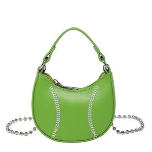 Bolso Bandolera Mini de Color Sólido con Cadena, Estilo Dumpling, Versátil, con Asa Superior, para Mujer - Product Image 1