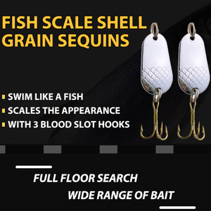 Señuelos de Pesca Jigging de 20 a 30 g, Jigs para Pesca, Señuelos de Metal para Lubina, Atún, Trucha, Cuchara Giratoria de Metal, Cuchara Giratoria de Metal con Forma de Campana - Product Image 4