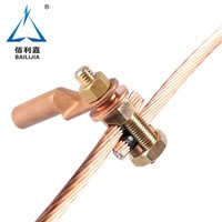 Construcción de alta conductividad con perno dividido T/Conector de perno de abrazadera de puesta a tierra Latón