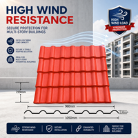 Tuile de toiture en PVC de style espagnol résistante aux intempéries pour un toiture fiable des maisons et des fermes rurales