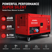 Générateur diesel silencieux Senci 15 kW 18,75 kVA triphasé avec AVR
