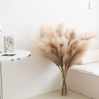 Faux Fluffy Reeds Boho Buatan Pampas Rumput Dekorasi Bunga Tanaman