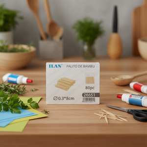 Bastoncini di bambù Ilan 0,3x8 cm 80 pezzi per cucinare e lavorare a mano - Product Image 3