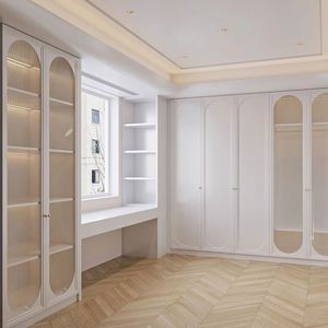 Armoire moderne sur pied de luxe sur mesure pour la chambre à coucher de la villa avec système de rangement intelligent - Product Image 1