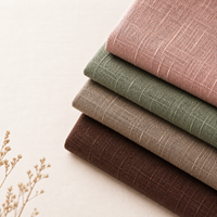 Tissu en mélange de rayonne et de lin extensible, doux et respirant, pour vêtements et robes d'été