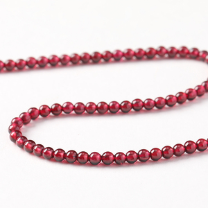 JD permata pabrik penjualan langsung <span class=keywords><strong>Garnet</strong></span> alami bulat kualitas tinggi manik-manik kecil Ideal untuk DIY membuat perhiasan - Product Image 5