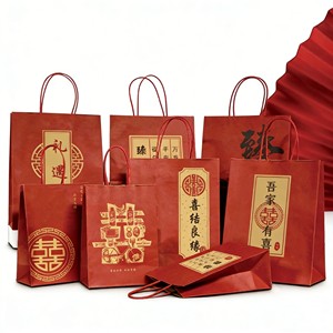 Sacs en papier finition mate, robustes et imperméables, pour boutiques, emballages cosmétiques, avec poignées en papier torsadé - Product Image 5