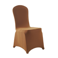 Housse de chaise publicitaire bon marché avec Logo pour événement décoration de mariage, Spandex extensible, impression élastique, housse de chaise personnalisée pliante