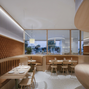 Modern Wood <b>Restaurant</b> Furniture <b>Set</b> With Wooden Table Top And Chairs For Dining Area - Product Image 1