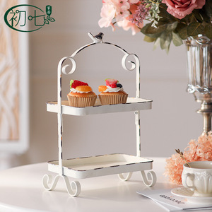 Bandeja de Frutas de Metal Minimalista Estilo Francés, Rectangular, 22.5x13.5x36cm, Estante de Almacenamiento Multicapa Decorativo - Product Image 3