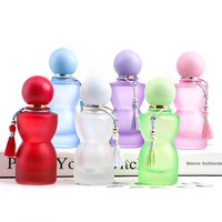 30ml Bunte Mattglas-Parfümflaschen mit Quastenverschluss Nachfüllbarer Luxus-Duftbehälter