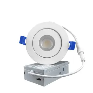 4'5CCT Eyeball Gimbal LED Recesso Luz 9W 750LM Dimmable Ajustável & Rotatable Pot Lights Adequado para o mercado norte-americano