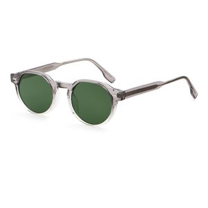New Fashion Personalized High-end Star UV400 <b>Sunglasses</b> for <b>Men</b> Lightweight Round Full Rim Spring Leg Protection - Product Image 2