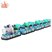 Parc d'attractions pour enfants, ensemble de train à piles, centre commercial, train sans piste, prix