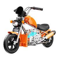 Kids Harley Style Electric Motorcycle, 24V 160W Ride-On Toy Bike with Bluetooth Music, LED Light and Safe Brake System