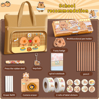 Ensemble de papeterie Capibala Coffret cadeau pour la saison scolaire, Fête des enfants Récompense pour les élèves Ensemble de papeterie et de fournitures d'apprentissage