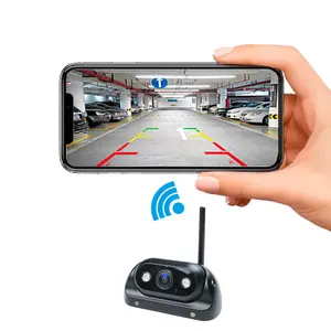 热销高清 720 监控安全 2.4G 无线 Wifi 摄像机后视系统适用于 IOS 安卓公交车卡车倒车摄像头