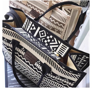 Sac à main PLAYMAX tendance pour femme, style ethnique, en nylon, grande capacité, sac à bandoulière pour maman, idéal pour le travail et le shopping - Product Image 5