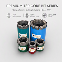 Foret de carottage TSP Bit BQ NQ HQ PQ NQ2 NQ3 HQ3 PQ3 en acier au manganèse élevé, outil de forage moulé pour le forage de roche