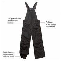 Pantalon de ski unisexe imperméable et isolé, coupe-vent, personnalisable OEM/ODM, chaud, directement de l'usine pour stations de ski