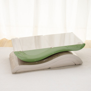 Papan Cakar Kucing Kertas Bergelombang Ramah Lingkungan Anti-Selip Tahan Aus Tanpa Lapisan Lepas Sofa Tempat Tidur Kucing Terintegrasi - Product Image 3