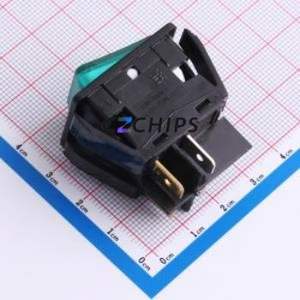 C6053ALNAM Rocker Switch Switch ( Rated Voltage (DC): 277V )( Circuit Structure: Double Pole Single Throw ) - Product Image 2