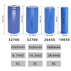 Pin sạc 18650 21700 26650 3.2V LiFePO4 Lithium Phosphate, dòng xả 3C 5C, dung lượng 1500 2500 3200 3500 3800mAh - Product Image 2