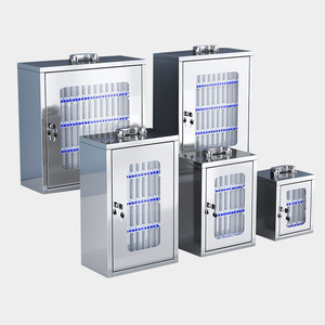 Thép không gỉ điện thoại di động Locker cho lớp học 24 Khe Cắm điện thoại di động chủ <span class=keywords><strong>Box</strong></span> Wall Mount hộp điện thoại với an ninh khóa - Product Image 2