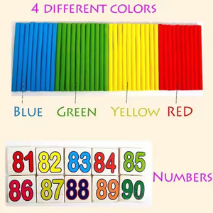 Montessori Trẻ Em Đếm Stick Tính Toán Giáo Dục Bằng Gỗ Số Thẻ Đếm Que Hộp Đồ Chơi Cho Trẻ Em Trai Cô Gái - Product Image 3