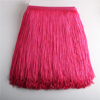 30CM Satin coloré polyester gland frange dentelle pour danse jupe robe gland frange garniture