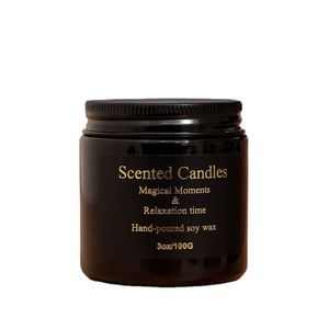 Velas Aromáticas <span class=keywords><strong>de</strong></span> Cera <span class=keywords><strong>de</strong></span> Soja en Frascos <span class=keywords><strong>de</strong></span> Vidrio Negro Personalizados, Decoración del Hogar, Regalo para Festividades y Pascua, Velas Perfumadas con Mezcla <span class=keywords><strong>de</strong></span> Soja - Product Image 5