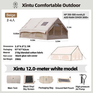 NUEVA Carpa Inflable LEAO 2026, Fácil de Instalar, para Glamping, 4-6 Personas, para Acampar en Invierno, Modelo <span class=keywords><strong>Hobbit</strong></span> - 12 ㎡ - Product Image 4