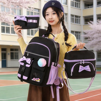 Sacs d'école pour élèves du primaire et du collège, sacs à dos en nylon de grande capacité pour filles, sacs à dos de dessin animé, sacs à dos à la mode pour adolescents, sacs à dos pour usage quotidien