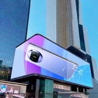 Afficheur LED 3D extérieur P10, 5000 cd, IP65, étanche, affichage numérique, 3840 Hz, écran publicitaire géant
