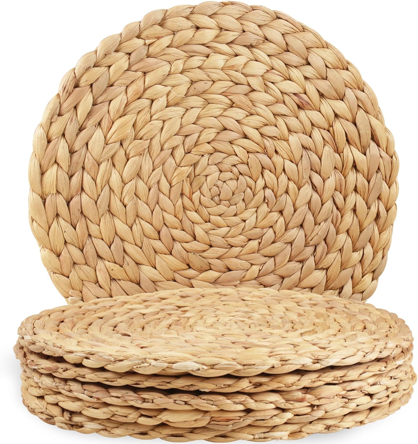 Manteles individuales redondos tejidos