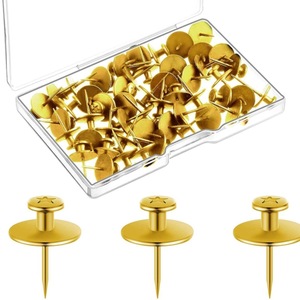 30 Uds. Tachuelas negras para colgadores de cuadros de pared chinchetas de alta resistencia para pared chinchetas de doble cabeza para colgar - Product Image 2