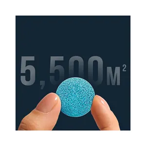 S形更容易浮动MBBR生物芯片生物过滤器5500平方米/m3生物芯片白色节能价格便宜